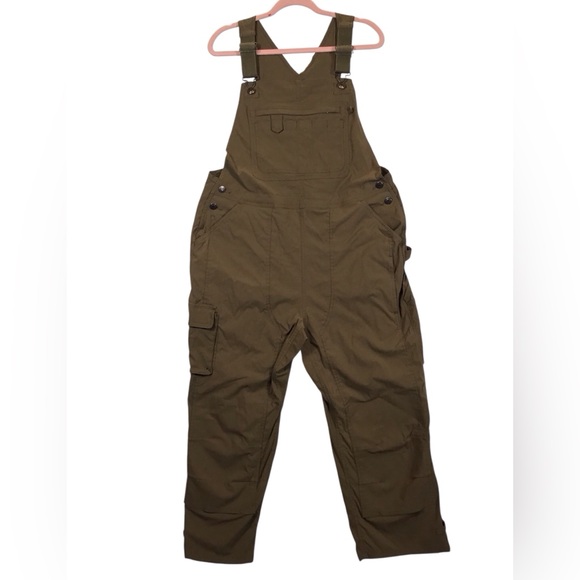 Duluth Trading Co Pants - Duluth Trading Co Womens Heirloom Gardening Bibs Size L Overalls Stretch Nylon